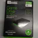 Seagate Game Drive for Xbox 2 TB External Hard Drive Portable HDD - USB 3.2 Gen 1, Black with built-in green LED bar, Xbox Certified, 3 year Rescue Services (STKX2000400)