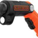 BLACK+DECKER Cordless Screwdriver with LED Light 4V MAX, Electric Screwdriver with 2 Pcs Bit Set