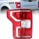 Boine F150 Tail Light Compatible With 2018 2019 2020 Ford F150 F-150 Left Driver Side Rear Light Brake Lamp - Bulb and Harness Included Replace JL3Z13405H