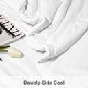 LLanCL Cooling Blankets for Hot Sleepers - Cool Like Ice Cream Lightweight Blanket for Summer with Double Side Cold, Cooling Comforter, Quilt, Fabric for Bed (Queen Size 79" x 91" White)