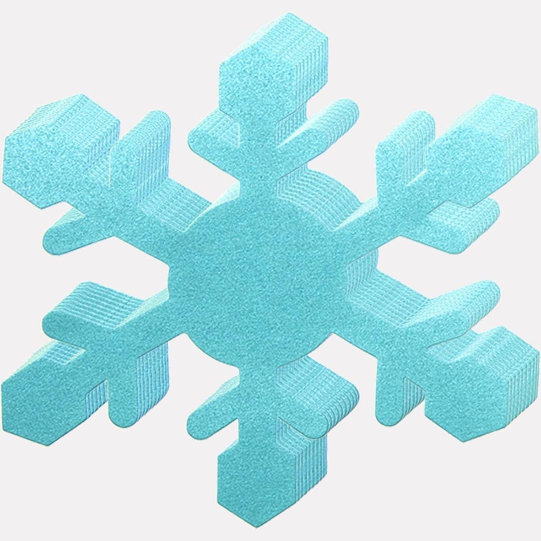 4 x 72 Pieces Paper Snowflakes Cutouts Christmas Snowflakes Shapes Paper Winter Snowflake Decoration Snowflake Bulletin Board Cutouts Snowflake Classroom Decor for DIY Craft Holiday Xmas Party Supplies