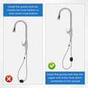 Pull Down Faucet Hose Weight Ball, Universal Hose Weight Ball, Kitchen Faucet Basin Sink Pull Out Faucets Weights Replacement Part, Universal for Most Faucets Hoses(520g/1.15lb)