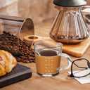 Operitacx Two-Mouth Espresso Measuring Cup 2.36Oz Heat Resistant Glass Coffee Beaker with Clear Scale for Accurate Coffee and Milk Pouring