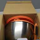 EMOJOY Stainless Steel Salad Spinner Large, 3-in-1 Vegetable Wash Bowl, Salad Bowl & Lettuce Spinner, Fruit Cleaner with Non-Slip Base, Dishwasher Safe, 5 Blade Slicer & Egg Yolk Separator, 4.25Qt