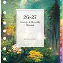 2026-2027 Planner Refills - Planner Refills 2026-2027, JUL 2026 - JUN 2027, 5-1/2" x 8-1/4", A5 Planner Inserts, 26-27 Planner Weekly and Monthly with 7-Hole Punched, Colorful Tabs - Dreaming Moon