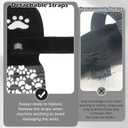 EXPAWLORER Anti Slip Dog Socks to Prevent Licking Paws, Shoes for Hot Pavement, Dog Booties for Small Medium Large Senior Dogs, Traction Control Boots & Paw Protectors for Hardwood Floors Black&Grey