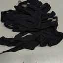 Segbeauty 8 Counts Elastic Touchscreen Black Sleeping Cotton Gloves Liners, 4 Pairs Hand Moisturizer Gloves with Elastic Band, Soft Sleeping Work Glove for Dry Hands Overnight Care Lotion Cotton Glove (Large)