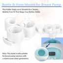 Breast Pump Holder with Hose Organizer, Compatible with S1, S2 Pump Models, Space-Saving Storage Solution for Pump Parts and Accessories (Old Model (Round Hole))