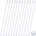 Frienda 12 Pcs Spring Tension Curtain Rods 16-28 Inch Adjustable Expandable Loaded Tension Rods for Kitchen, Bathroom, Cupboard, Wardrobe, Window, Closet, Door, Bookshelf DIY Project