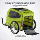 Schwinn Rascal Plus Pet Trailer, Holds Pets Up To 100 lb, Universal Coupler, Folding Frame, Quick-Release Wheels, Rear Doggy Door, Built-In Leash, Washable Liner, Bug Screen