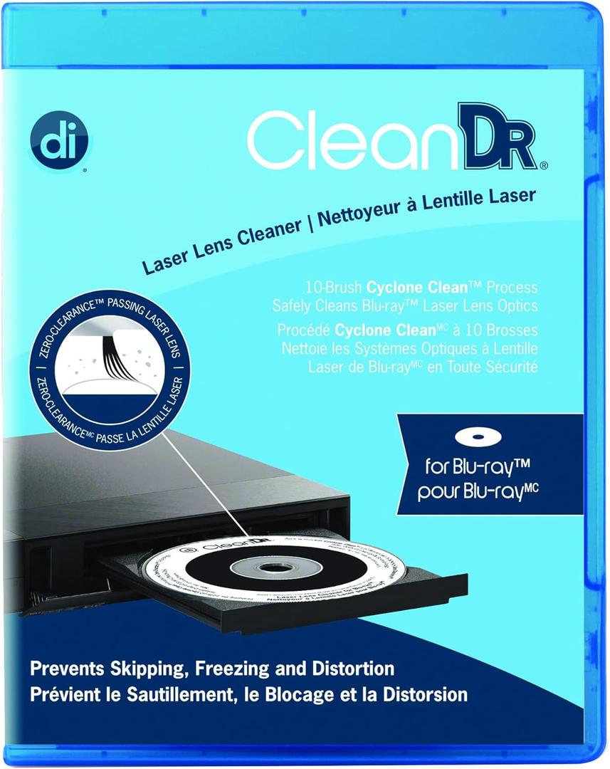 Allsop Digital Innovations CleanDr for Blu-Ray Laser Lens Cleaner for Blu-Ray/DVD / PS3 / PS4 / Xbox/Xbox 360 / Xbox ONE (4190300), One Size