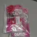 2 x 30 Sets/ 60 Pcs Breast Cancer Awareness Bracelets with Pink Ribbon Cards, Include 30 Silicone Wristbands 30 Pink Ribbon Awareness Cards for Charity Breast Cancer Party Supplies