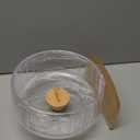 Niteangel Super-Silent Hamster Exercise Wheels - Quiet Spinner Hamster Running Wheels with Adjustable Stand for Hamsters Gerbils Mice Or Other Small Animals (M, Transparent)