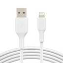 Belkin BoostCharge Lightning Cable - 9.8ft/3M - MFi Certified Apple iPhone Charger USB to Lightning Cable - iPhone Cable - iPhone Charger Cord - Apple Charger - USB Phone Charger - White