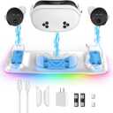 Charging Dock  PD 18W Fast Charging Station for Quest 3S Headset & Controllers | Magnetic Alignment | LED Indicator | Compact Design