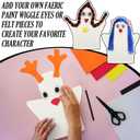 Soulchen 24 Pcs DIY Cotton Hand Puppet Kit 8 x 9.8 Inch Making Your Own Puppets Blank Fabric for DIY Crafting Storytelling Family Activities Art Party Supplies Creative Play Holiday Subject Gifts