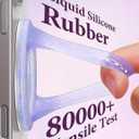 JOYROOM Magnetic Phone Grip, Silicone Finger Loop Grip [Stylish Twinkle][Glitter] Phone Grip for Magsafe, for iPhone 17/16/ 15/14/ 13/12 Series, Purple