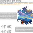 Extra Large Floral Bakery 1000-Piece Jigsaw Puzzle for Adults - Challenging Irregular Shapes, No-Dust Puzzle Board, Family Time, Ideal Gift for Puzzle Lovers, Finished Size 31.5 x 16.4 inch