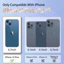 Likiyami (2in1 for Apple iPhone 14 Plus Case Heart Women Girls Girly Cute Luxury Pretty Aesthetic Trendy Phone Cases Purple Lavender and Gold Love Hearts Cover+Screen+Chain for iPhone 14 Plus 6.7"