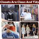 60 Pcs Dry Cleaning Bags, 35.4 x 23.6 In Clear Plastic Garment Bags for Coat Shirt Dust-Proof Clothing Storage Bag for Home, Dry Cleaners, Travel