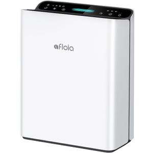 Afloia Air Purifier for Home Large Room Bedroom Up to 2000Ft with PM2.5 Air Quality Monitor Smart Auto Mode, Washable Pre Filter Cleaner for Pet, Europa 2.0 (White)