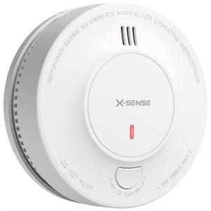 X-Sense Smoke Alarm, 10-Year Battery Fire Alarm Smoke Detector with LED Indicator & Silence Button, SD2J0AX (1-Pack)