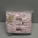 Small Storage Baskets for Organizing | Closet Organizer Bins | Shelf Toy Basket | Woven Rope Baskets | Cube Decorative Box | Shallow Basket | 13x8.5x5.1 | 4 Packs Light Pink