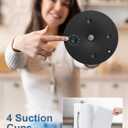 SMARTAKE Paper Towel Holder, Paper Towel Dispenser Standing Weighted Base Non Slip, Spring Arm for Easy Tear, Stainless Steel Paper Towel Holder for Home Kitchen Countertop Tabletop, Silver