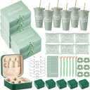 48 Pcs Bridesmaid Proposal Gifts Set, Maid of Honor Gifts Set from Bride, Will You Be My Bridesmaid Gift Box, 24 oz Tumbler Bridal Bachelorette Party Presents for Bridesmaids Wedding(Green)