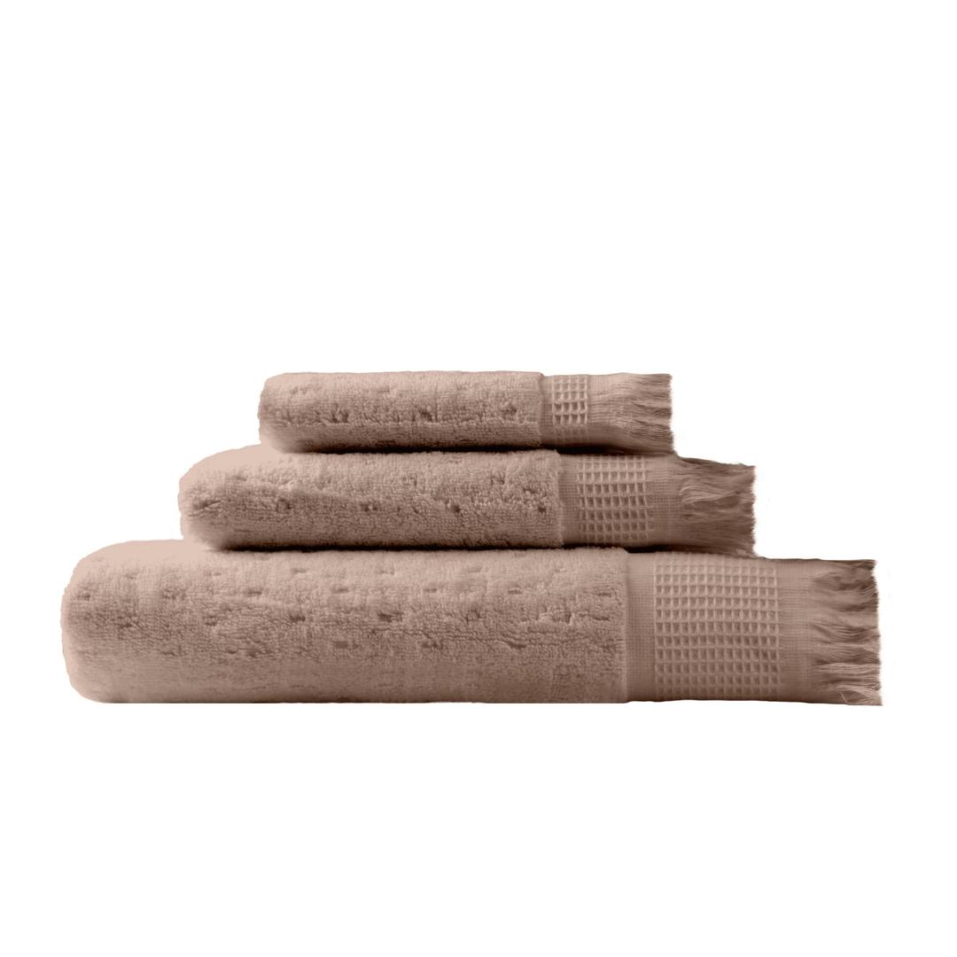 SOFE H&L | NADIAS Luxury Bath Towels Set of 3 (1 Bath Towel 1 Hand Towel 1 Wash Cloth) Moon | Light, Premium, Soft, Durable, Absorbent - Hotel Quality Turkish Bath Towels for Bathroom
