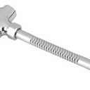 1/2in Urinal Flush Valve, Zinc Alloy Manual Urinal Flushometer, Manual Delay Automatic Shut off Hand Pressed Flushing Valve with Install Accessories for Toilets