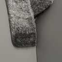 OLANLY Bathroom Rugs Sets 3 Piece, Soft Absorbent Microfiber Bath Mats and U-Shaped Contour Toilet Rug, Plush Shaggy Bath Mat Set for Bathroom (47"x20"+24"x16"+24"x20", Grey)