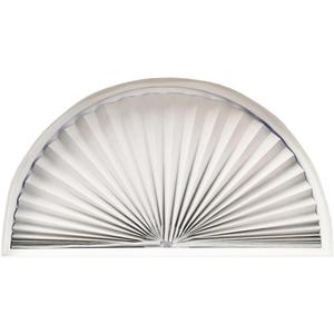 Redi Shade No Tools Original Arch Light Blocking Pleated Fabric Shade White, 72" W x 36" H