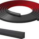 Moleney Flexible Quarter Round Trim, Peel and Stick Quarter Round Molding Trim Strip, Self Adhesive Trim Molding (Black)
