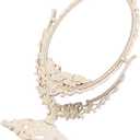 Vintage Style Adjustable Table Mirror Elegant Desk Vanity Makeup Mirror for Bedroom Rotating Mirror with Floral Design for Makeup and Grooming