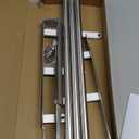 16Inch Over The Door Towel Rack, VOTZAAQ Stainless Steel Over Door Towel Holder, Door Towel Hanger with 3 Tier Towel Bars, Over Door Towel Storage for Bathroom, Brushed Nickel