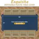 XSEINO 20 Pack 54" x 108" Premium Navy Blue Plastic Table Cloth,Disposable Rectangle Tablecloths Waterproof Table Cover for Birthday Wedding Anniversary Graduation Party Decorations Supplies