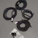 Magnetic Charging Cable 4 Pack (3.3ft/6.6ft/6.6ft/10ft), 540 Degree Rotating Magnet Phone Charger Cable, 3 in 1 Nylon Braided Magnetic USB Cable for Micro,Type C and iProduct Device