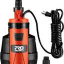 Prostormer Sump Pump, 1/2HP 2110GPH Sumbersible Water Pump, Portable Electric Pump with Build-in Float Switch for pool draining, Crop Irrigation, Yard and Flooded Cellar