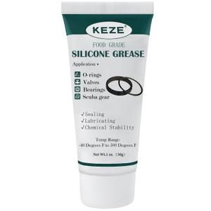 KEZE Waterproof Food Grade Silicone Lubricant Plumbers Grease for Valve Sealant Faucet Pool Lube O Rings Filter 1 oz 1-Pack
