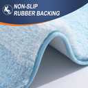 OLANLY Bathroom Rugs Mat 30x20, Extra Soft Absorbent Microfiber Bath Rugs, Rubber Backing, Quick Dry, Machine Washable Bath Mats for Bathroom Floor, Tub and Shower, Home Decor Accessories, Sky Blue