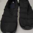 Men's Fashion Sneakers Wide Width - Striped Knit Upper, Lightweight Walking Shoes, Wide Toe Box Casual Athletic Shoes (Black)