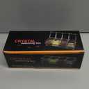 XJMWXHFC Clear Seasoning Box, 4 Pieces Seasoning Rack Spice Pots, Storage Container Condiment Jars Acrylic Seasoning Box with Covers and Spoons for Spice, Sugar, Salt, Sugar, Cardamon, Cinnamon