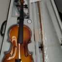 Kmise 4/4 Full Size Set, 4 Solid Wood Fiddle for Adults Beginners Students Kids, with Hard Case with Hygrometer, Violin Bow, Shoulder Rest, Extra Strings (MI3415)