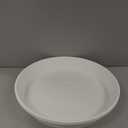 3 Pack of 22 inch Plant Saucer, 3.6" Depth Tray, Large Deep Garden Plastic Flower Planter Plant Trays for Indoors Outdoor Bath Bath (22", Creamy White)