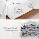 Bare Home Lyocell Tencel Sheet Set - Twin XL Size - 3 Piece Set - Derived from Eucalyptus - All-Season - Ultra Soft - Deep Pocket (Twin XL, Light Grey)