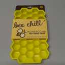 Bee Chill Ice Trays, Silicone Ice Tray for Making Hexagonal Ice, Yellow 2 Pack