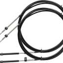 18ft Boat Throttle and Shift Control Cables, 600A Gen I Remote Cable Set, Fit for Mercury MerCruiser Marine Force Outboard Motors, Replaces CC17918 (2pcs)