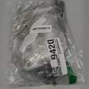 Keymall Old Man Wig And Mustache Set Grandpa Costume Accessories Kit With Grey Wig Fake Beard Eyebrows Cane Glasses for Men Adults teens (Silver wig set)