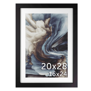 20x28 Matted Wood Frame